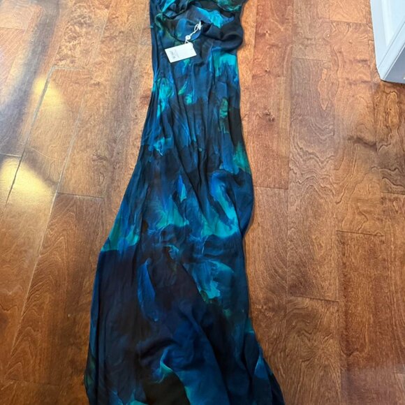 Rat & Boa Rafinha Dress Size XXS Blue Black Maxi - Picture 3 of 8